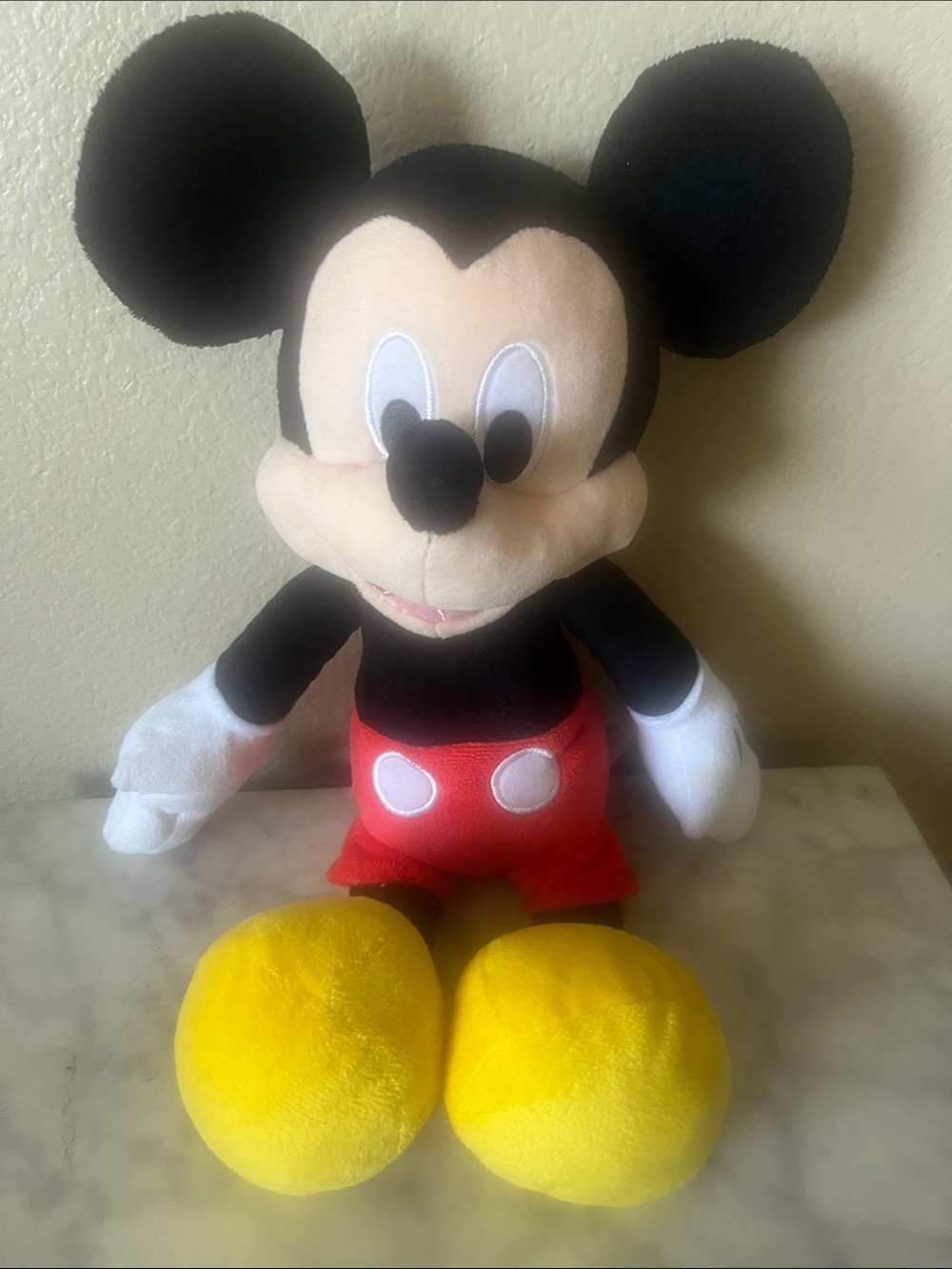 Disney Mickey Mouse Plush - Black, Red, Yellow, White